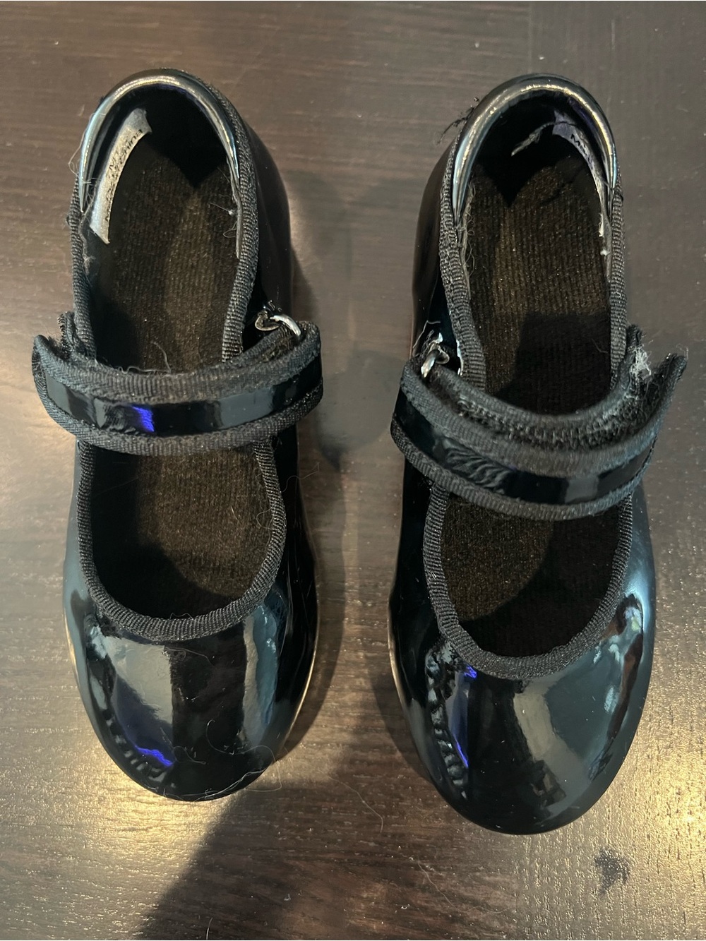 Stelle tap shoes Black Patent for girls toddler